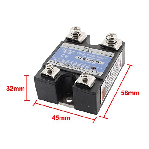 Uxcell Solid State Relay Module, Bem-1 4810Da Dc-Ac 25A 3-32Vdc/24-480Vac #TOP4