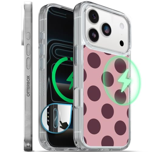 Image of OtterBox iPhone 17 Pro - Symmetry Series MagSafe Case - Roseate Polka Dots