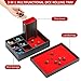 Grajar DND Dice Tray and Tower: Portable Dice Storage with Lid for Dungeons and Dragons, D&D, RPG, MTG & Table Games (Red)
