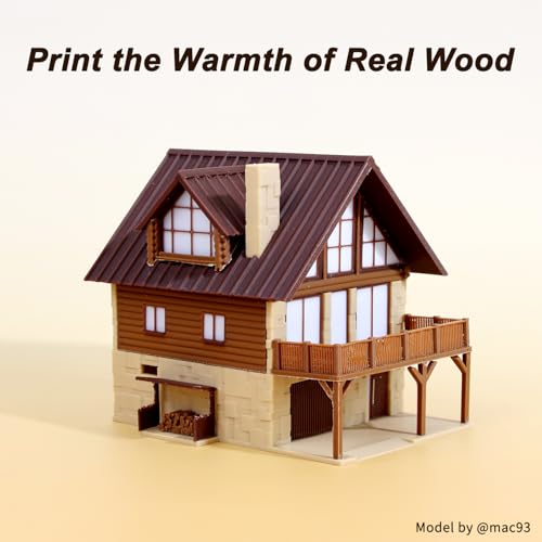 Image of PLA Force Filament Wood Bundle, Wood 3D Printer Filament, 250g*4 | 4-Color 1.75mm Wood Filament Pack (Walnut /Teak /Cherry /Oak) Offers Rich, Natural Shades For Authentic Rustic Crafts.