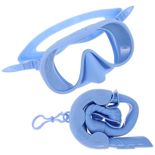 TOBBOMEY Equipo De Buceo Conjunto De Snorkel para Nadar Equipo De Snorkel para Adultos Fácil Almacenamiento Ajuste Cómodo