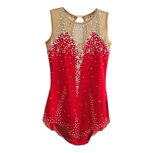 LIUHUO Rhythmic Gymnastics Leotards Fashionable Comfortable Elegant Stylish Red
