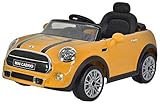 Porte apribili W\'TOY- Mini Cooper Cabrio Auto elettrica, Colore Arancione, Item No: 656R & Model: 82500