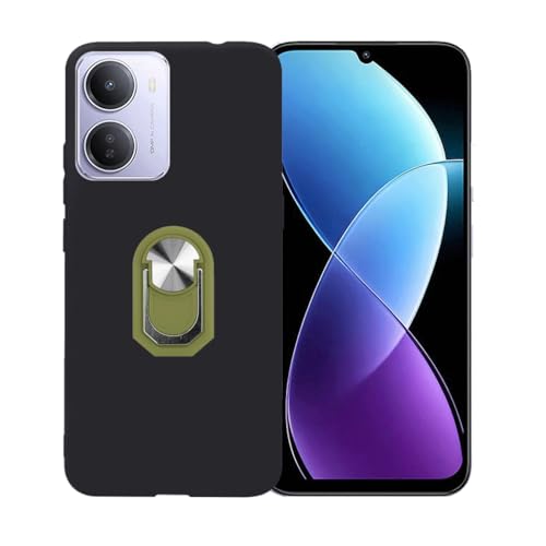 CongJiaLingXi�P�[�X�K�p ��Redmi 15A 5G (6.9") �����O�T�|�[�g�A�_�炩���V���R�[���V�F���̏_��ȃo���p�[�h�Ռ�TPU�ی�J�o�[�������,�O���[��