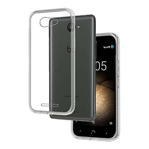 REY Funda Carcasa Gel Transparente para BQ AQUARIS U/U Lite, Ultra Fina 0,33mm, Silicona TPU de Alta Resistencia y Flexibilidad