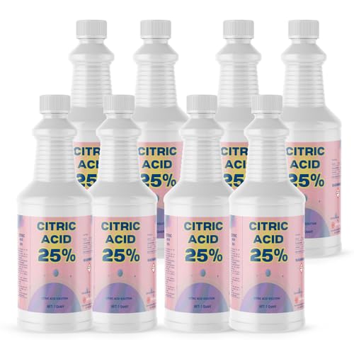 Citric Acid 25% Solution - 8 Quart - Versatile and Concentrated Chemical