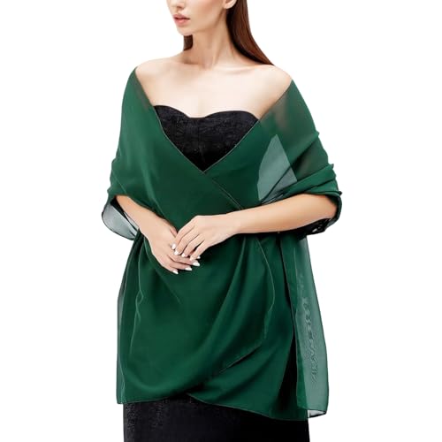 tagunop Chiffon Shawls and Wraps for Evening Dresses Soft Scarves for Bridal Wedding Party Womens Accessories Gift for Her2