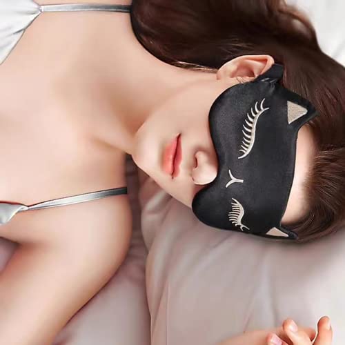 2 pezzi maschera per gli occhi di gatto maschera