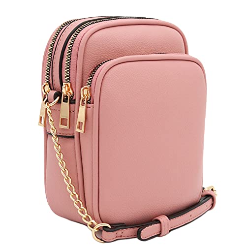 Image of FashionPuzzle Multi Pocket PU Leather Casual Medium Crossbody Bag with Adjustable Strap