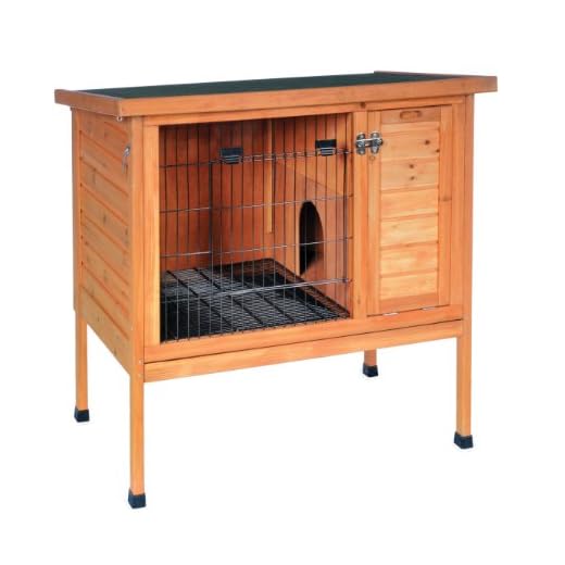 Prevue Hendryx Prevue Pet Products Small 460 Rabbit Hutch, Stained Wood