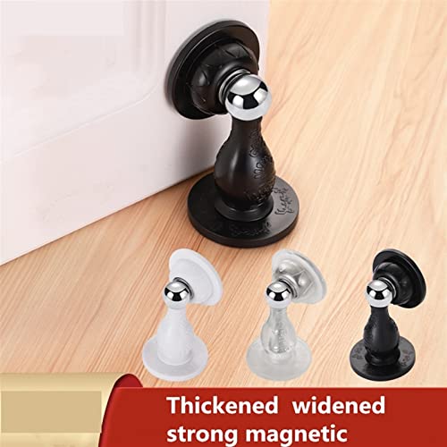 Tope de puerta magnético de pared, silicona con succión, 1 ud. Noir 3