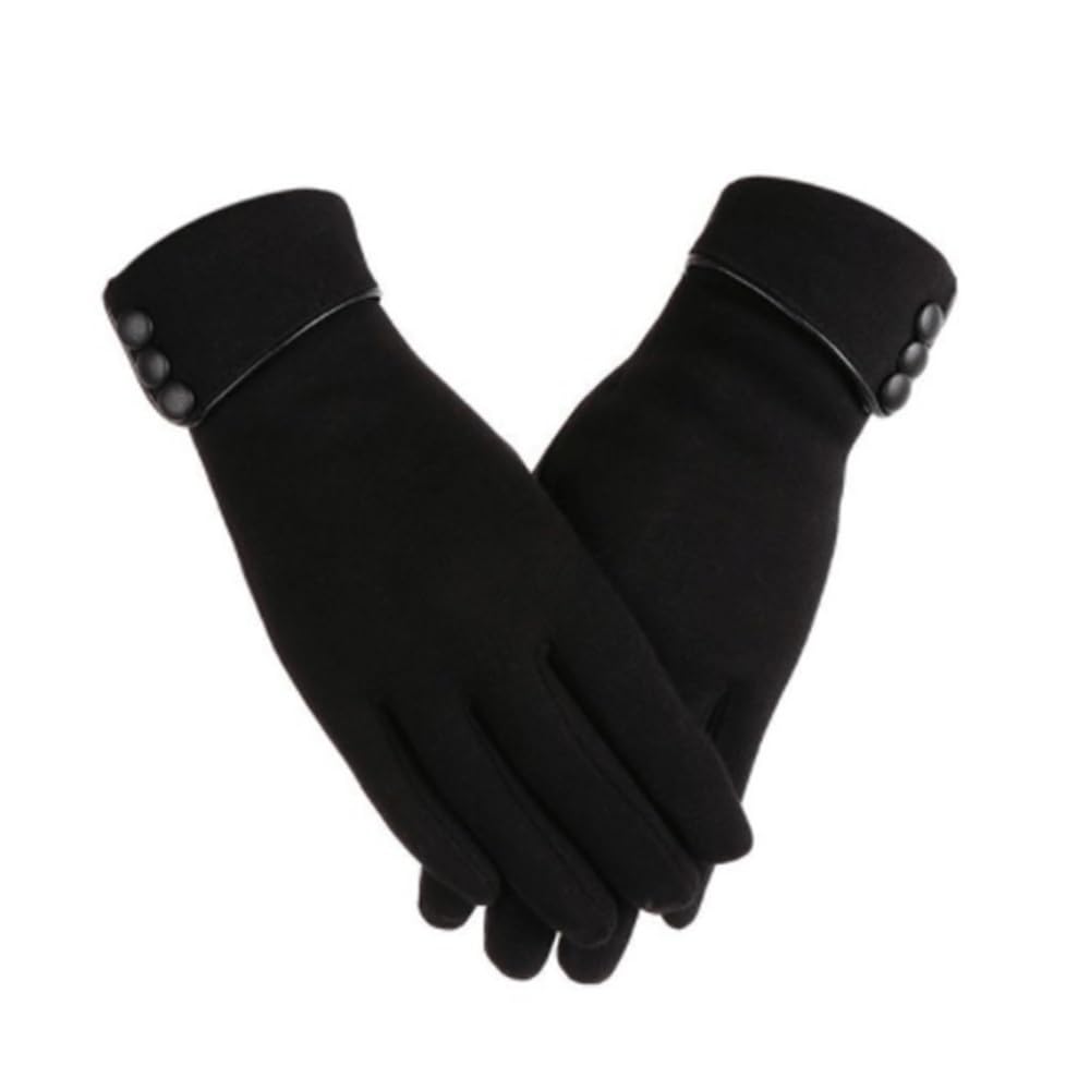 Guantes de lana forrados térmicos con dedos completos guantes cálidos de algodón for mujer guantes de pantalla táctil guantes cálidos for mujer