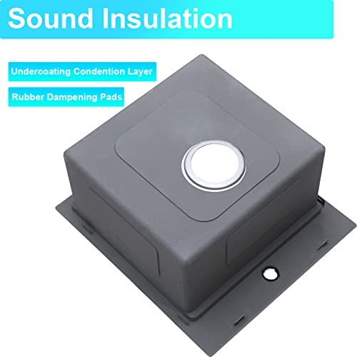 Vesla Home 17X19 Inch Black Drop In Bar Sink,Single Basin Topmount Stainless Steel Workstation Small Kitchen Sink For Wet Bar Prep Rv Yard Office With Dish Grid & Drain & Cutting Board #TOP6