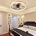 LIHETE Ceiling Fan with dimmable LED Light, Ceiling Fan with Light, Bedroom Living Room Lighting Tool