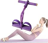 Foot Pedal Resistance Band – 6Tube Sit Up Pull Rope, Multifunction Tension Rope, Home Gym Equipment for Full Body Training& Abs Workout Equipment, Exercise Bands Resistance for Women & Men - Image 6