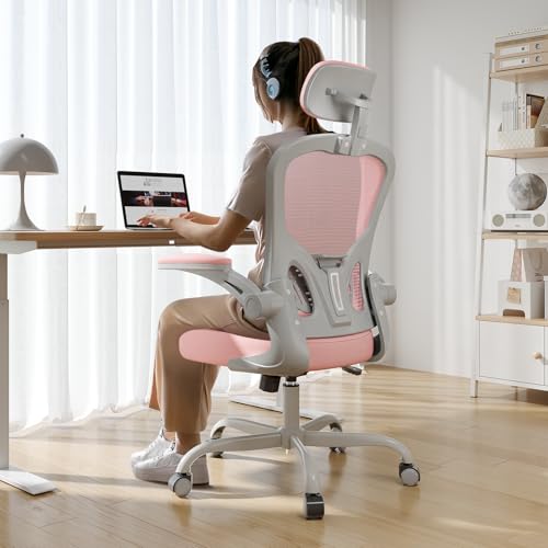 Synorla Ergonomic Office Chair with Flip-up Armrests