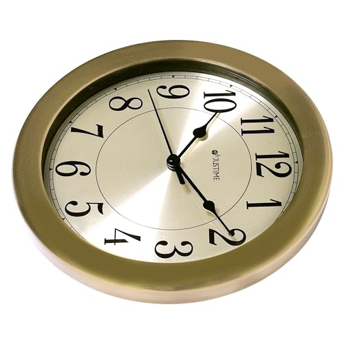 Horloge murale résistant à l'eau JUSTIME en bronze brossé - 5