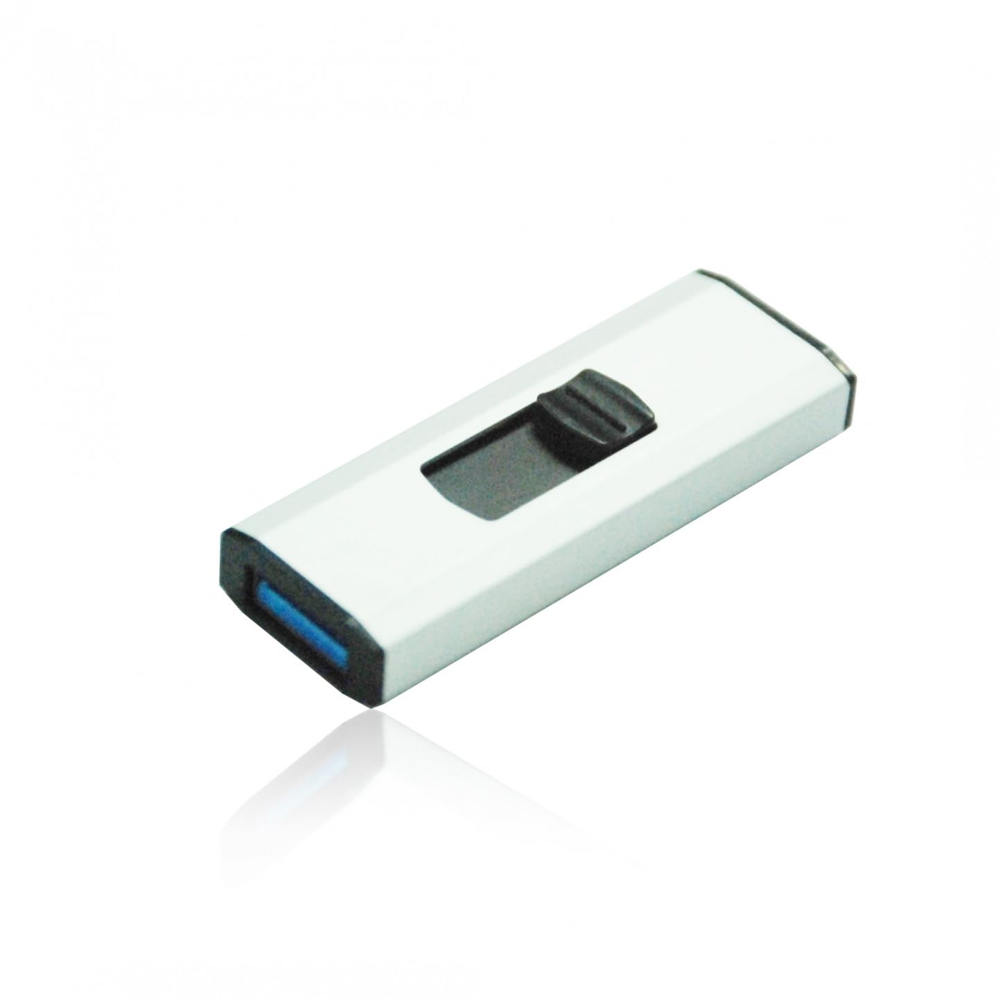 MediaRange MR919 USB Flash Drive 256GB USB 3.0 (3.1 Gen 1) Type A Black Silver 100MB/s Slide