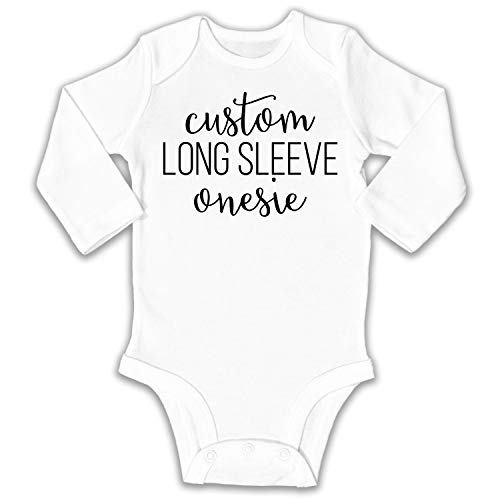 Kate & Meri Custom Long Sleeve Onesie©/Bodysuit | Personalized Baby Romper