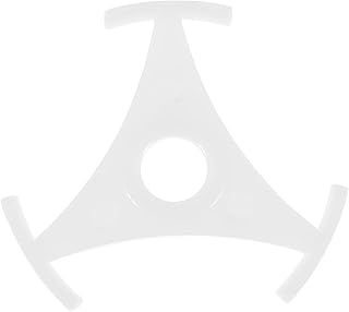 33 RPM Adapter 4pcs Record Adapter 33 Rpm Record Adapter Turntable Accessory Record Player Rpm Adaptor Plastic White Triangle CD Record Player Accessories Record Accessories