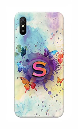Image of PRINTFIDAA� Printed Hard Back Cover Case for Mi Redmi 9i | Mi Redmi 9i Sport Back Cover (Alphabet S) -2808