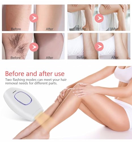 Home Use IPL Beauty Device Permanent Hair Removal for Whole Body Laser Hair Removal Device Permanent Painless Remover Reduction in Hair Regrowth for Women and Man Body