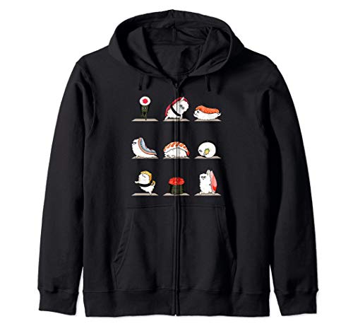 Sushi Yoga Zip Hoodie