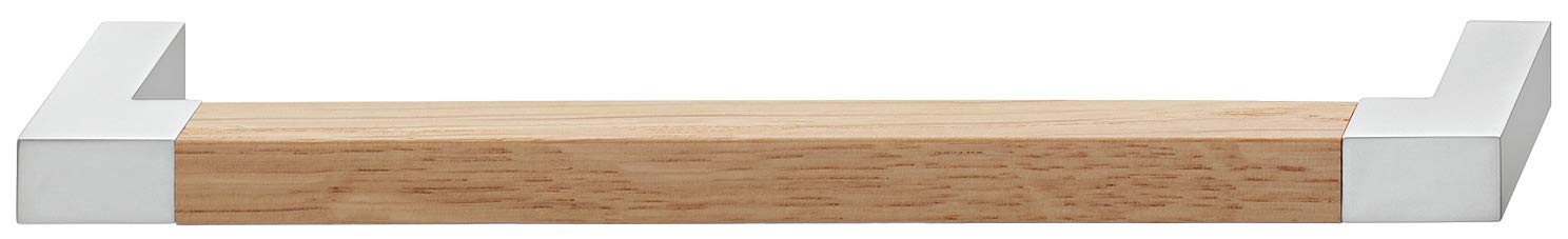 Tirador de cajón de 128 mm con madera de roble para un agarre cómodo