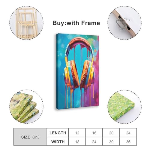 Poster casque graffiti toile grand format pour relooker un mur blanc - 2