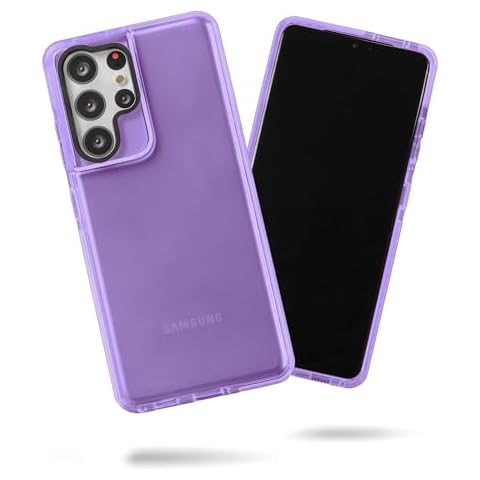 SteepLab Barrier Case for Samsung Galaxy S21 Ultra (6.8” Screen) - Impact Absorbing Case with Full Body Drop Protection and Enhanced Grip (Light Pastel Purple) Cover