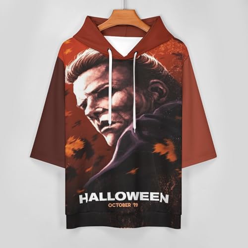 ZHANGXM T-Shirt Long Sleeve 3D Funny Print Hoodie Halloween Michael Myers Spring And Autumn Blouse for Unisex Sweatshirt4