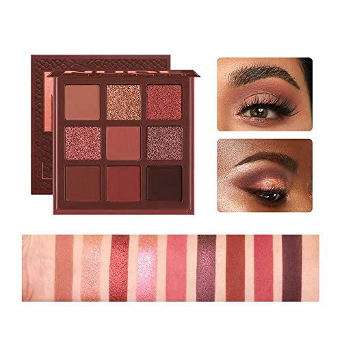 Quxun 9Colorful Eyeshadow Palette High Pigmented Makeup Palette Matte And Shimmer Glitter Eyeshadow Waterproof Long Lasting Eye Shadow Palette #3 #TOP1