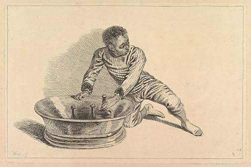 Peinture sur toile Black African de François Boucher, chef-d'œuvre de décoration 60x90