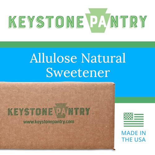 Image of Keystone Pantry - Allulose Sweetener, Low Calorie and Low Carb Sugar Substitutes, Natural Allulose Sugar Substitute, Gluten, Soy, and Sugar Alcohol-Free, 20 Lbs.