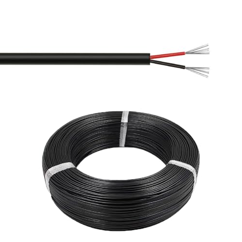 Câble cuivre étamé 20AWG 2 conducteurs flexible 105°C ignifuge pour condensateur CC