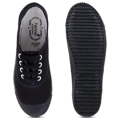 Image of SCHOOL BIRDS Tennis Shoe for Adult Boys and Girls | PT Canvas Uniform School Shoe