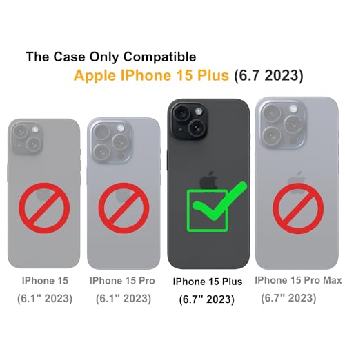 Coque iPhone 15 Plus avec verre trempé antichoc noir - 2