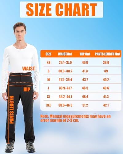 Pantalón Calefactable Hombre & Mujer con Batería 7,4V 20000mAh y Control 4-en-1 – Pantalones Termicos Impermeables con Tecnología Mejorada de Fibra de Carbono para Esquí, Senderismo y Actividades - imagen 5