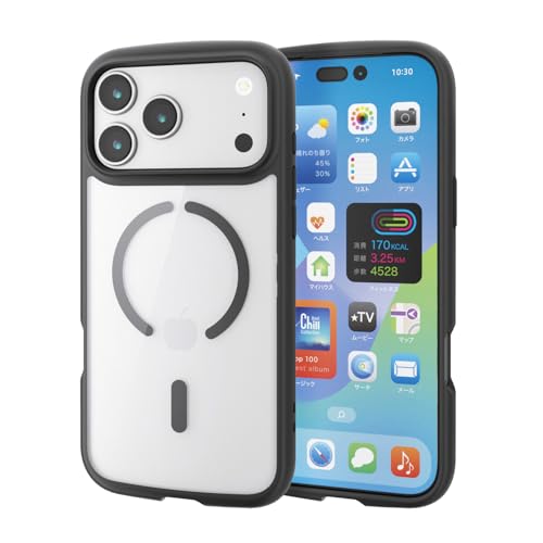 GR iPhone 17 Pro Max P[X Jo[ NA ϏՌ Ռz }Olbg nCubh ^ y Xgbvz[t SGA[NbV Xgbvz_[V[gt TOUGH SLIM LITE ubN PM-A25DT