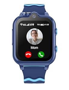 Carneedi 4G Smartwatch für Kinder Mit GPS, Telefon, WiFi, Videoanruf, Kamera, SOS, Schulmodus - Für Jungen und Mädchen 5-16 Jahren