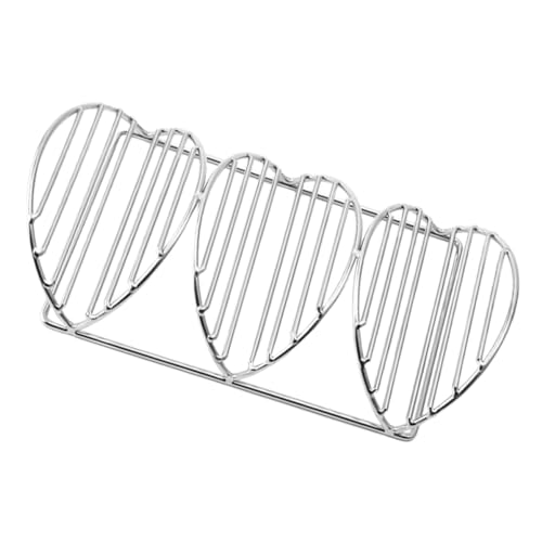 Alipis Stainless Steel Taco Holder Rack for Chicken and Pancakes Food Stand for Home and Restaurant Use for Gatherings
