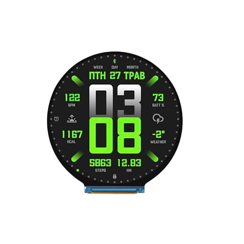 ESP32-S3 2.8�C���`���E���h�f�B�X�v���C�J���{�[�h�A480×480�A32�r�b�gLX7�f���A���R�A�v���Z�b�T�AWi-Fi&BLE�Ή��A�^�b�`�@�\�Ȃ��AESP32�f�B�X�v���C�t��ESP32 (ESP32-S3-LCD-2.8C)