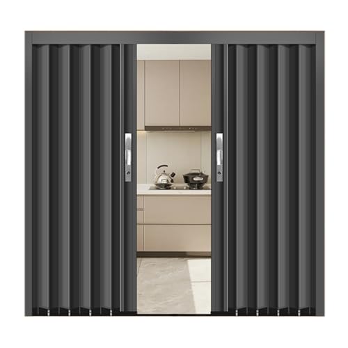 Porte de douche pliante avec serrure magnétique, design accordéon personnalisable pour salle de bain et placard accessibilité