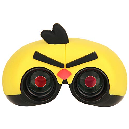JUMA Shockproof Binoculars for Kids - High Resolution â 8X22 Kids Binoculars for Bird Watching, Best Gift for Boys, Girls â Real Optics Set for Outdoor Toddler Games (Yellow)