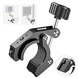 NEEWER スーパークランプ コールドシューと1/4" 3/8"ネジ穴付き カニ型カメラクランプマウント ほとんどの写真撮影アクセサリーに適用 コンパチブル SmallRigマジックアーム 最大荷重4.4lb/2kg 黒 ST84