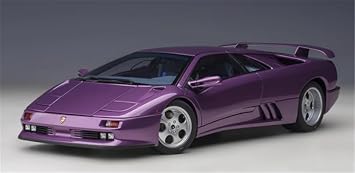 FloZ for AUTOART for Lamborghini for Diablo for SE 30th Anniversary Edition Purple 118 Car Pre-Built Model