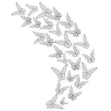 ✔✔ 【Mehrere Gelegenheiten】 Sie können verwendet werden, um eine Themenparty, eine Schmetterlingsmuseumsverzierung, ein Kinderzimmer, einen Fotohintergrund, Weihnachten, eine Hochzeit, einen Geburtstag usw. zu dekorieren. Wunderschöne glänzende goldene Schmetterlingsaufkleber, eine atemberaubende Ergänzung für Ihre Hochzeitsdekoration oder ein schöner Akzent für Kinderzimmer. Diese kunstvoll geschnittenen Schmetterlinge fügen unglaubliche Schönheit hinzu