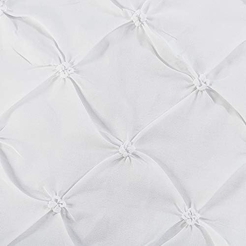 Miniatura 5 de Vaulia Fundas de almohada decorativas de microfibra ligera, diseño plisado, tamaño estándar (20 x 26), color blanco, paquete de 2