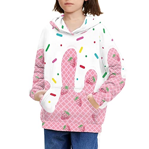 Belidome Kids Hoodie Girls Boys Pullover with Front Pocket Hooded Tops T-shirt Long Sleeve Activewear Sweater3