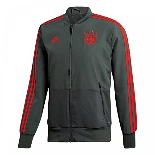 adidas Veste de présentation FC Bayern pour homme XS Utility Ivy/Red
